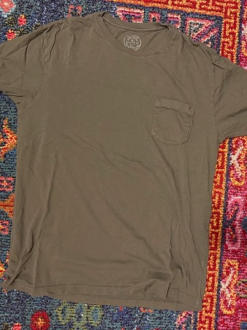 J. Crew Men's Medium T-Shirt - Olive